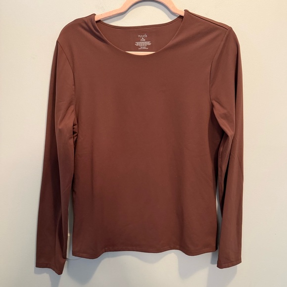 nuuds Tops - nuuds Chocolate Long Sleeve Tee XL